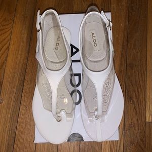White Aldo sandal